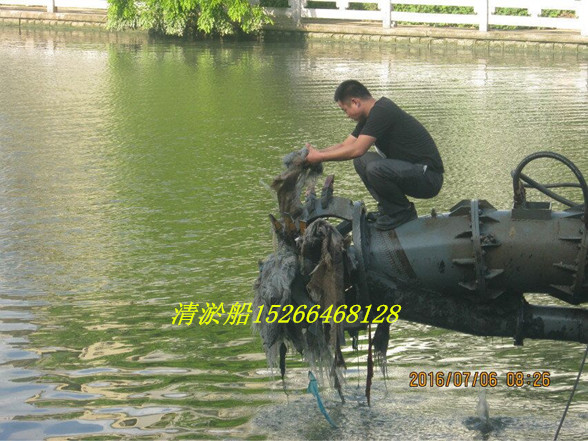 清淤船铰刀遇到垃圾