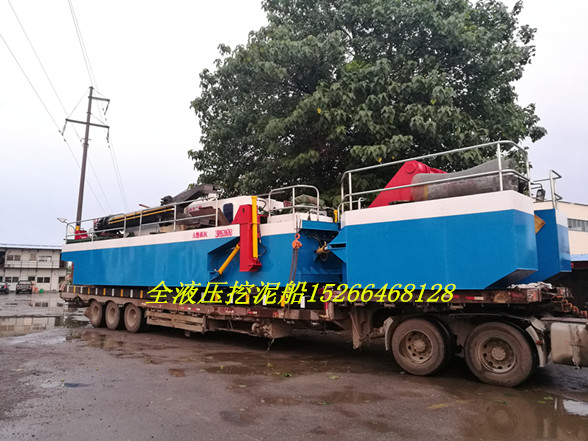 全液压四桩定位清淤船